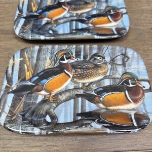 Vintage Backwater Woodies Artist Cynthie Fisher Duck Plates Jewlery Trinket Dish